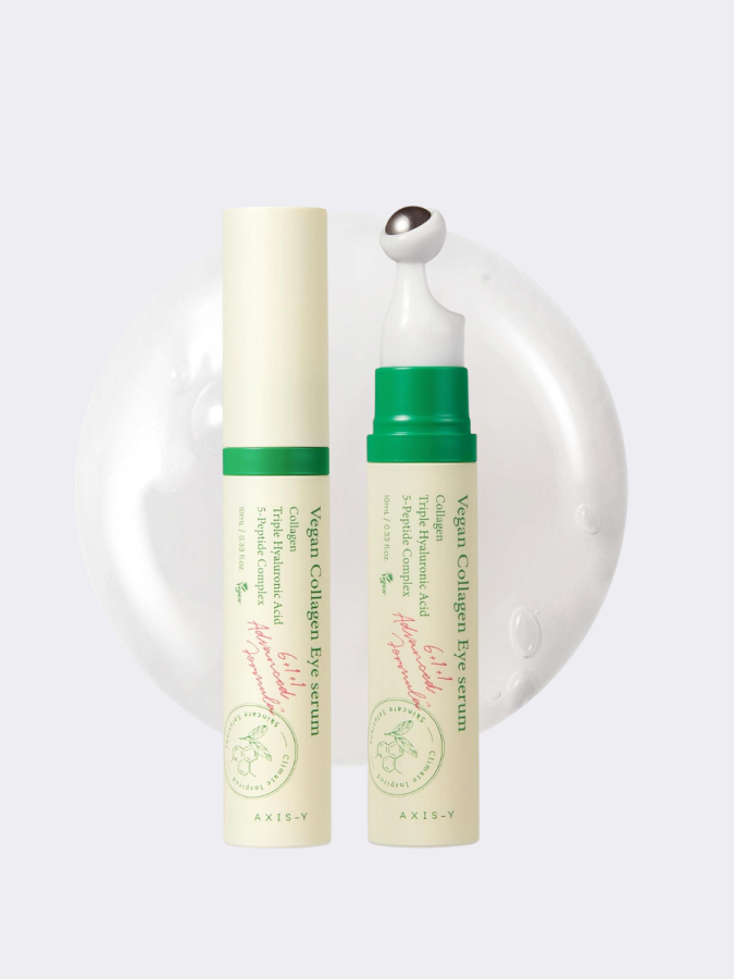 Питательная сыворотка-роллер для кожи вокруг глаз с пептидами AXIS-Y Vegan Collagen Eye Serum