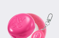 Набор: оттеночное суфле + брелок fwee Lip&Cheek Blurry Pudding Pot Keyring Set PK03 Cherry
