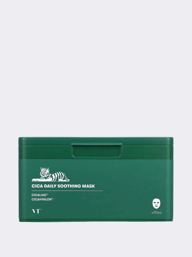 Успокаивающие тканевые маски с экстрактом центеллы VT Cica Daily Soothing Mask