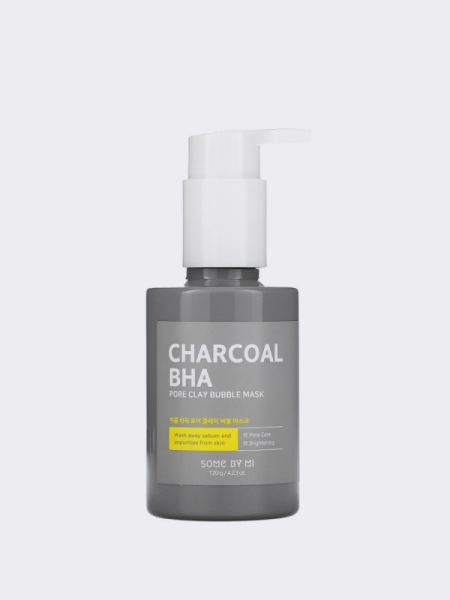 Очищающая пузырьковая маска для лица с древесным углём и BHA Some By Mi Charcoal BHA Pore Clay Bubble Mask Очищающая пузырьковая маска для лица с древесным углём и BHA Some By Mi Charcoal BHA Pore Clay Bubble Mask