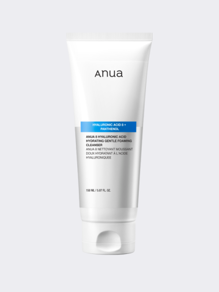Деликатная пенка для умывания с гиалуроновой кислотой ANUA 8 Hyaluronic Acid Hydrating Gentle Foaming Cleanser Деликатная пенка для умывания с гиалуроновой кислотой ANUA 8 Hyaluronic Acid Hydrating Gentle Foaming Cleanser
