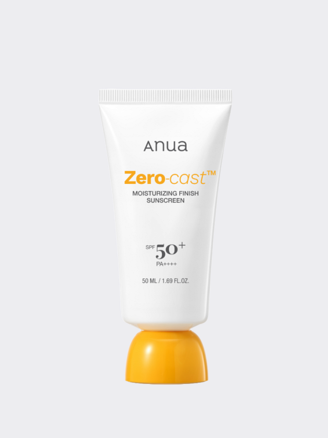 Увлажняющий солнцезащитный крем ANUA Zero-Cast Moisturizing Finish Sunscreen SPF50