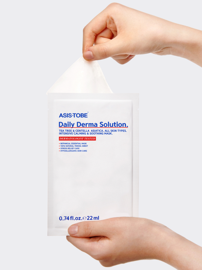 Набор успокаивающих тканевых масок для лица с растительными экстрактами ASIS-TOBE Daily Derma Solution Set