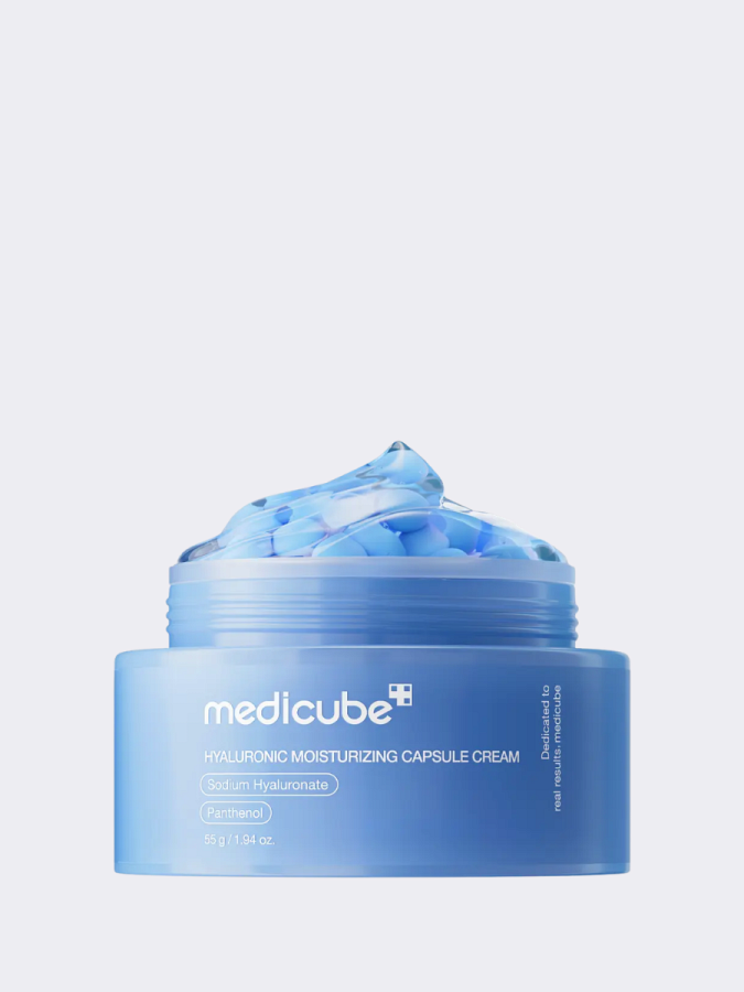 Увлажняющий капсульный крем с гиалуроновой кислотой и пантенолом Medicube Hyaluronic Moisturizing Capsule Cream