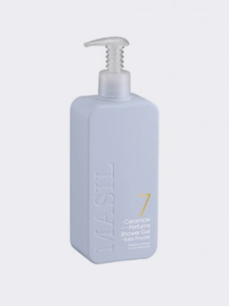 Смягчающий парфюмированный гель для душа с керамидами MAXI Masil 7 Ceramide Shower Gel Baby Powder