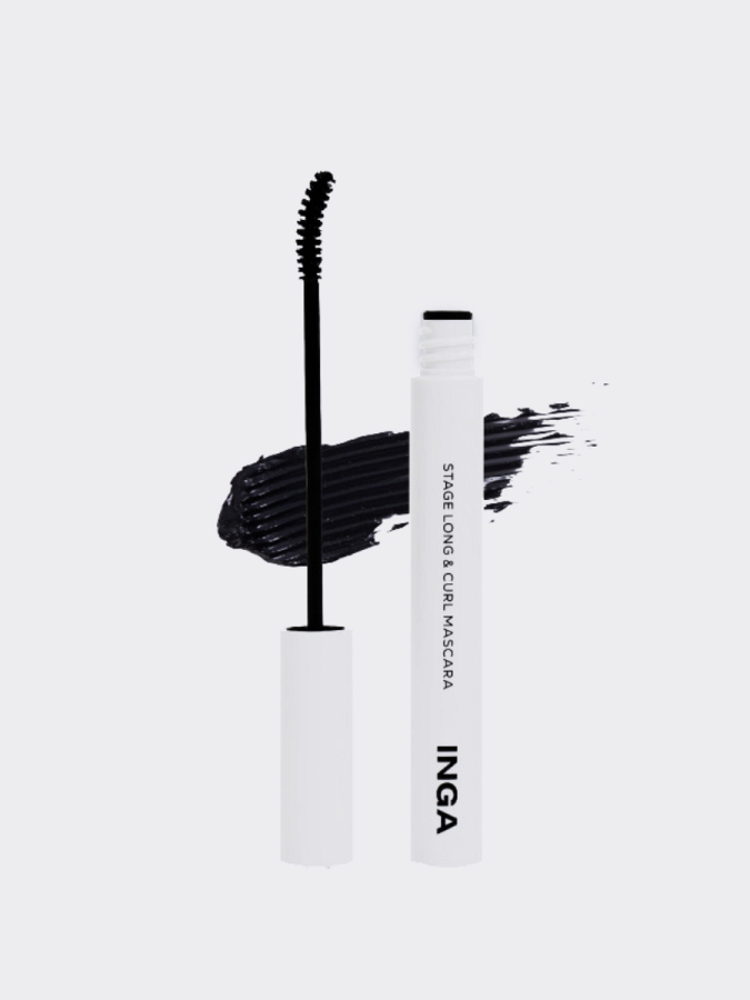 Подкручивающая тушь для ресниц INGA Stage Long&Curl Mascara Black
