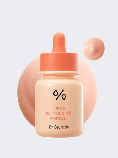 Укрепляющая ампульная сыворотка-бустер с ретинолом и ПДРН Dr.Ceuracle PDRN & Retinol Shot Ampoule