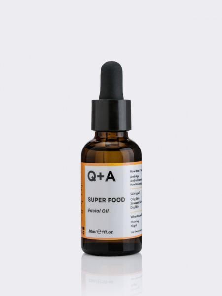 Питательное масло для лица с витаминным комплексом Q+A Super Food Facial Oil Питательное масло для лица с витаминным комплексом Q+A Super Food Facial Oil