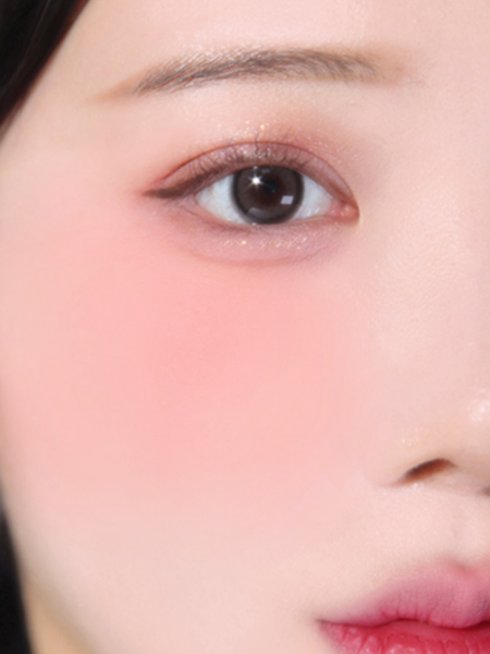 Мягкие румяна с сияющим финишем в ярком розовом оттенке The Saem Jelly Blusher PK02 Scarlet Pink