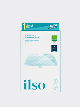 Набор двухступенчатых полосок для очищения сальных нитей на носу ilso Natural Mild Clear Nose Patch