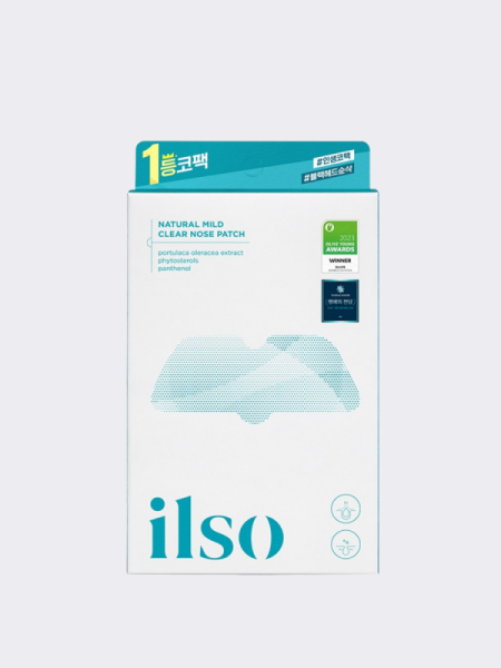 Набор двухступенчатых полосок для очищения сальных нитей на носу ilso Natural Mild Clear Nose Patch