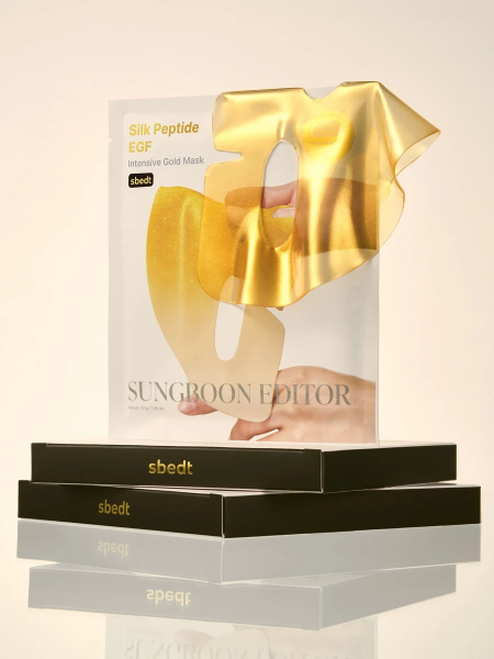 Набор гидрогелевых подтягивающих масок с пептидами Sungboon Editor Silk Peptide EGF Intensive Gold Mask