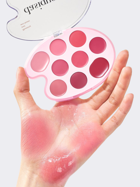 Универсальная кремовая палетка для губ и щёк Dasique Lip & Cheek Palette #03 Pink Coloring