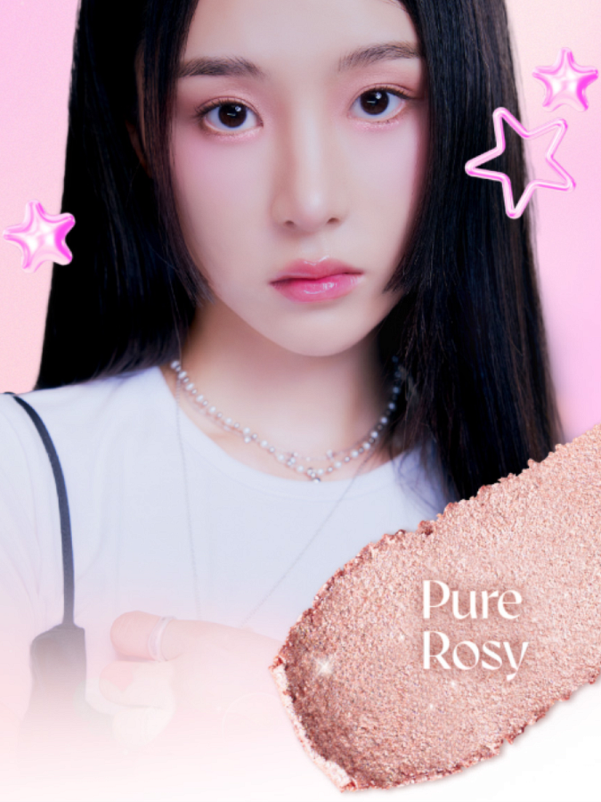 Мерцающие тени для век в формате карандаша INGA Shine Eyes Stick Shadow Pure Rosy