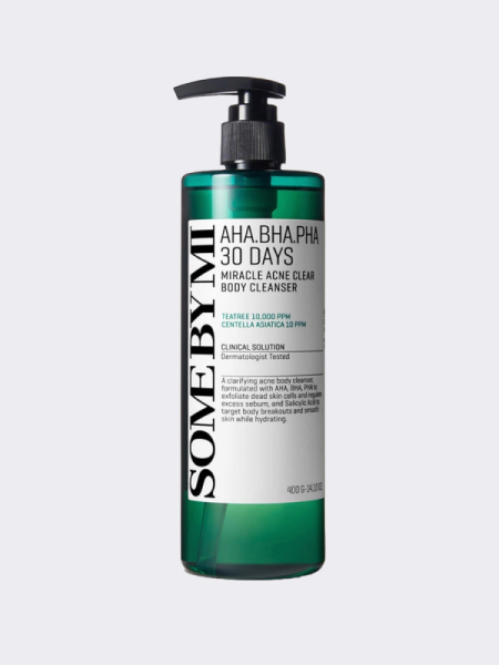 Очищающий гель для тела с кислотами AHA, BHA, PHA SOME BY MI 30 DAYS MIRACLE ACNE CLEAR BODY CLEANSER