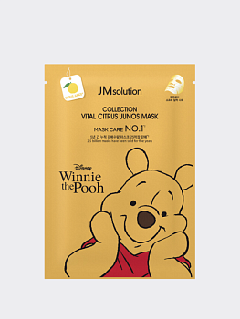 Осветляющая тканевая маска с витамином С и мёдом JMSolution Disney Collection Vital Citrus Junos Mask