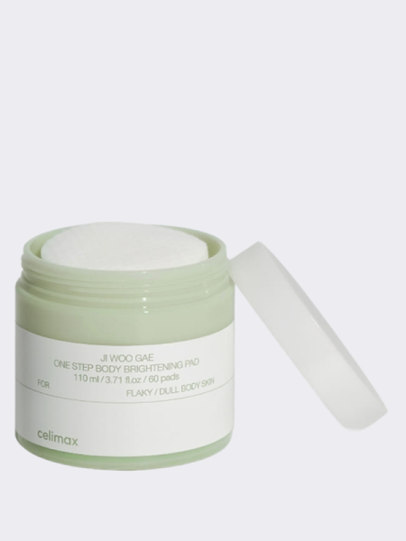 Осветляющие пэды для тела с PHA кислотами и ниацинамидом Celimax Ji Woo Gae One Step Body Brightening Pad Осветляющие пэды для тела с PHA кислотами и ниацинамидом Celimax Ji Woo Gae One Step Body Brightening Pad