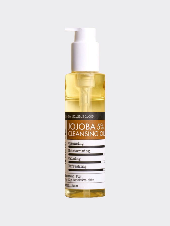 Очищающее гидрофильное масло Derma Factory Jojoba 5% Cleansing Oil