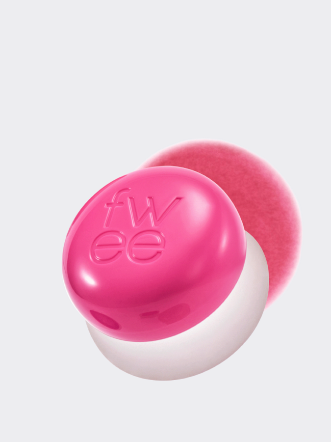 Оттеночное суфле для губ и щёк fwee Lip&Cheek Blurry Pudding Pot PK03 Cherry