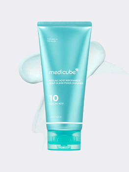 Противовоспалительная пенка для умывания с азелаиновой кислотой Medicube Azelaic Acid Niacinamide Deep Clean Foam Cleanser