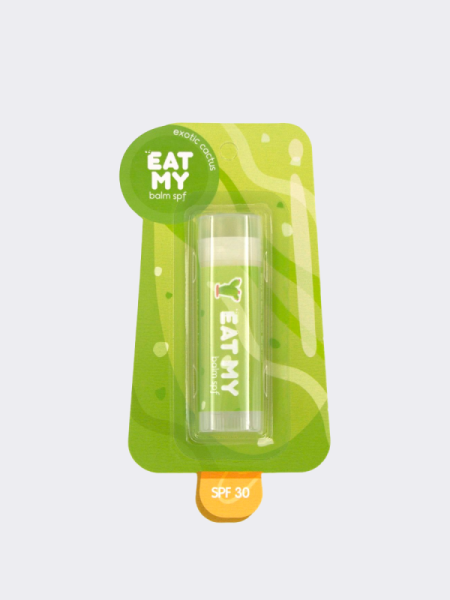 Солнцезащитный бальзам для губ с ароматом экзотического кактуса EAT MY Lip Balm SPF 30 Exotic Cactus