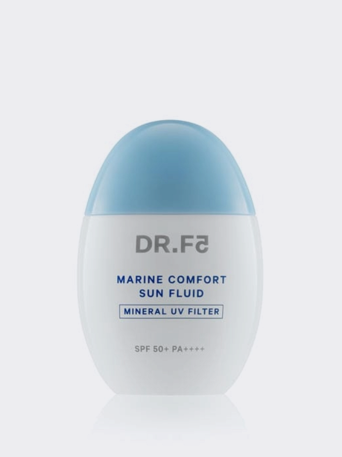Минеральный солнцезащитный флюид с экстрактом водорослей DR.F5 Marine Comfort Sun Fluid SPF50+ PA++++