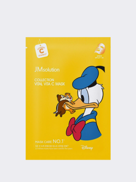 Тканевая маска для сияния кожи с витамином С JMSolution Disney Collection Vital Vita C Mask Тканевая маска для сияния кожи с витамином С JMSolution Disney Collection Vital Vita C Mask