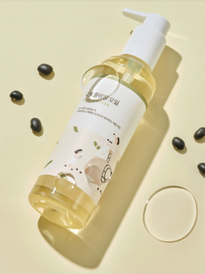 Питательное гидрофильное масло с экстрактом соевых бобов Round Lab Soybean Cleansing Oil