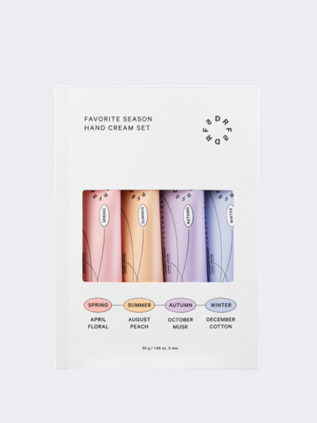 Набор парфюмированных кремов для рук с маслом ши и ароматами времён года DR.F5 Favourite Season Hand Cream Set Набор парфюмированных кремов для рук с маслом ши и ароматами времён года DR.F5 Favourite Season Hand Cream Set