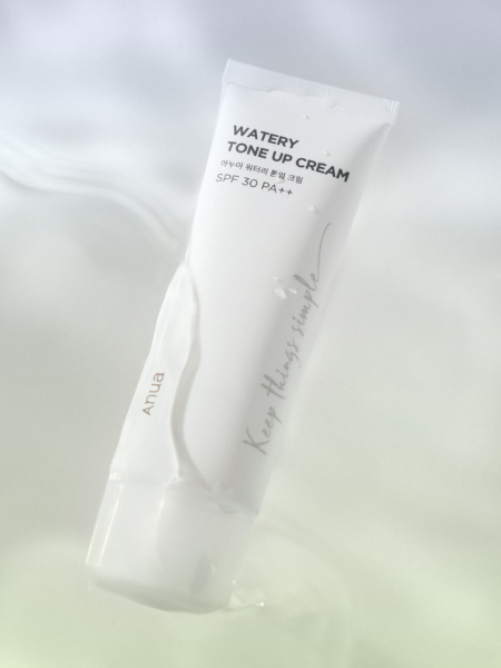 Осветляющий солнцезащитный крем с растительными экстрактами ANUA Watery Tone Up Cream SPF30 PA++ Осветляющий солнцезащитный крем с растительными экстрактами ANUA Watery Tone Up Cream SPF30 PA++