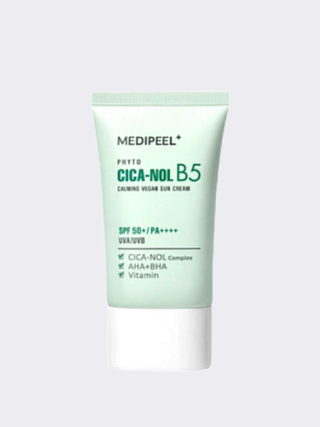 Солнцезащитный крем с экстрактом центеллы MEDI-PEEL Phyto Cica-Nol B5 Calming Vegan Sun Cream SPF50+PA++++