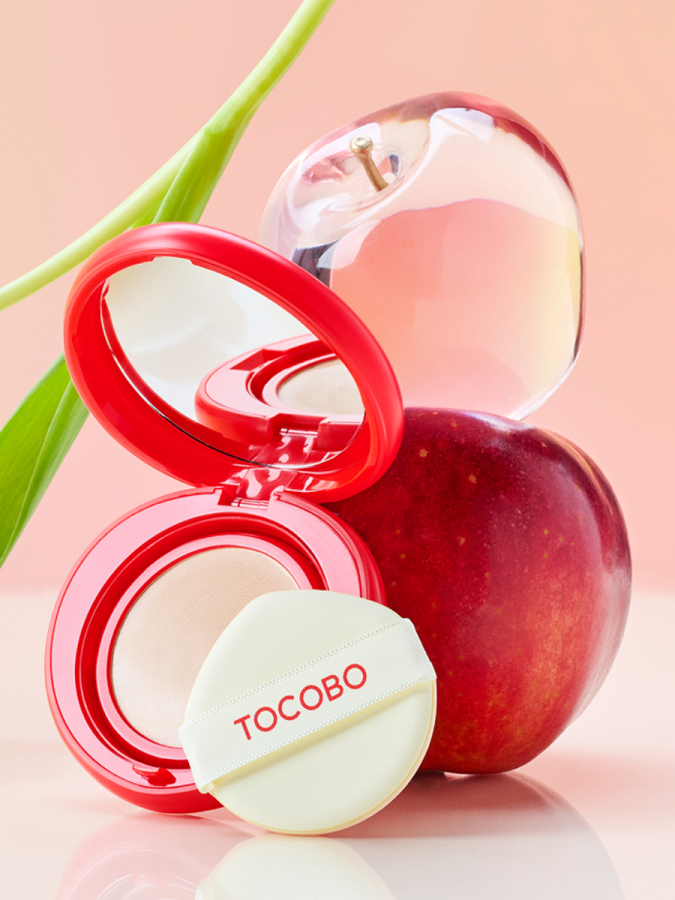 Тональное средство с сияющим финишем TOCOBO Apple Dewy Fit Cushion 19 Cream