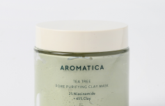 Очищающая глиняная маска с чайным деревом и ниацинамидом Aromatica Tea tree Pore Purifying Clay Mask 2% Niacinamide + 45% Clay