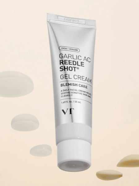 Себорегулирующий гель-крем с экстрактом чеснока и спикулами VT Garlic AC Reedle Shot Gel Cream