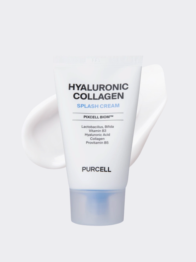 Лёгкий увлажняющий крем с низкомолекулярной гиалуроновой кислотой PURCELL Pixcell Biom Hyaluronic Collagen Splash Cream