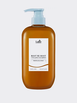 МАКСИ Питательный шампунь для волос с экстрактом цитрона и прополисом MAXI La’dor Root Re-Boot Vitalizing Shampoo Propolis & Citron