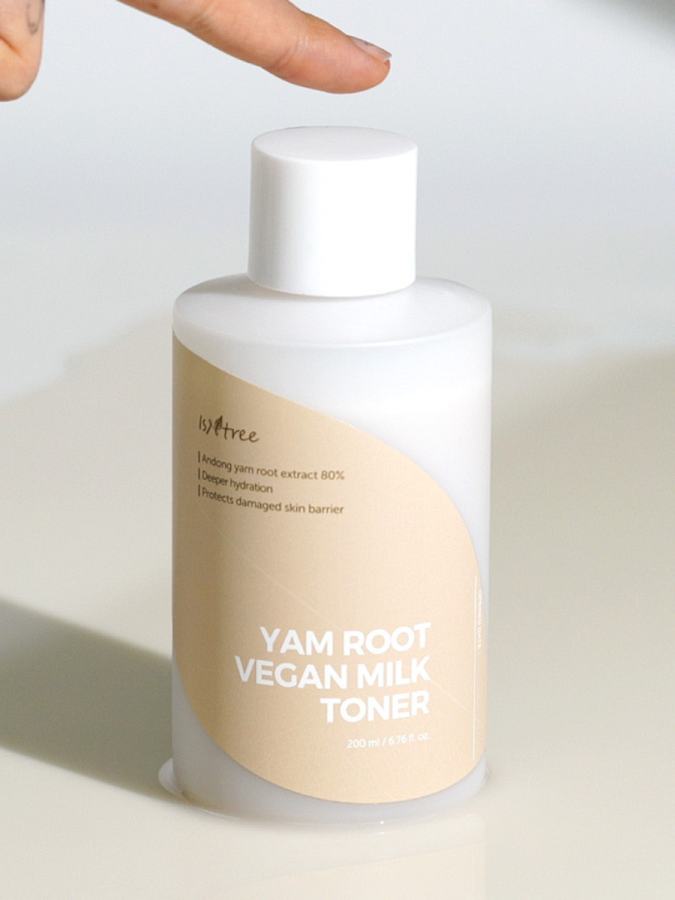 Питательный молочный тонер для лица с экстрактом корня ямса IsNtree Yam Root Vegan Milk Toner