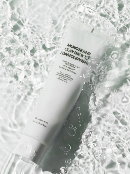 Глубокоочищающая маска-пенка с экстрактом бобов DR.REBORN Mung Beans Clay Pack To Foam Cleanser