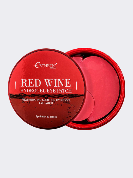 Гидрогелевые патчи для век с красным вином ESTHETIC HOUSE Red Wine Hydrogel EyePatch