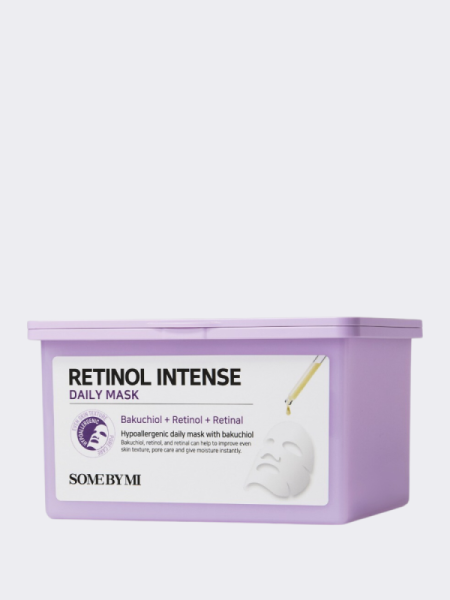 Набор разглаживающих тканевых масок для лица с ретинолом Some By Mi Retinol Intense Daily Mask Набор разглаживающих тканевых масок для лица с ретинолом Some By Mi Retinol Intense Daily Mask