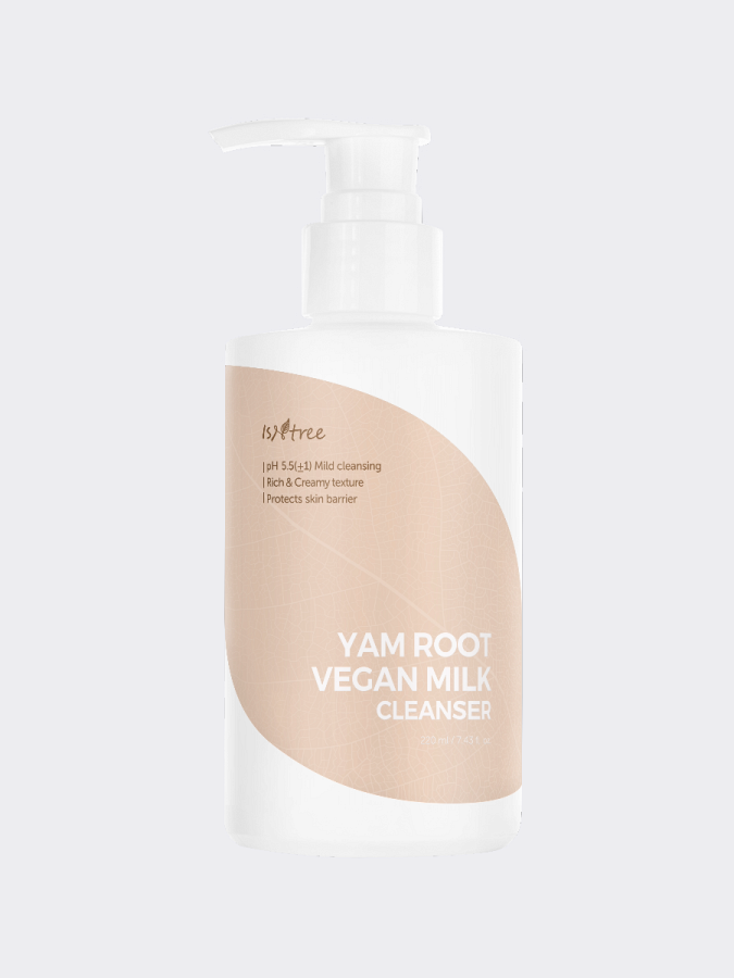 Очищающее гидрофильное молочко с экстрактом корня ямса IsNtree Yam Root Vegan Milk Cleanser