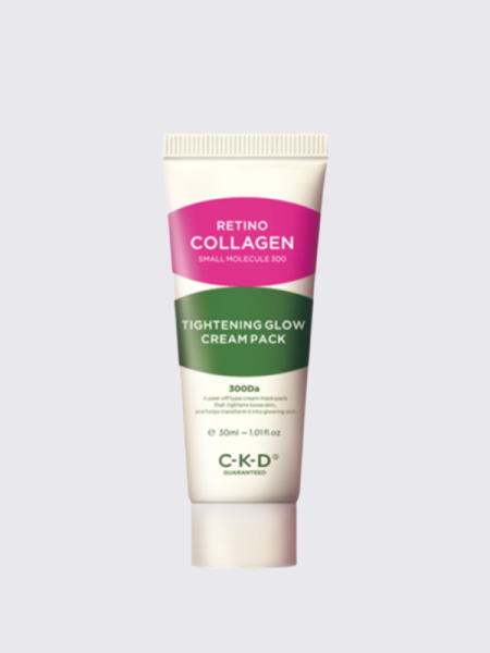 Разглаживающая маска-плёнка с коллагеном CKD TRAVEL Retino Collagen Small Molecule 300 Tightening Cream Pack