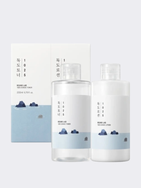 Набор увлажняющих средств для лица с морской водой Round Lab 1025 Dokdo Toner + Lotion Special Set