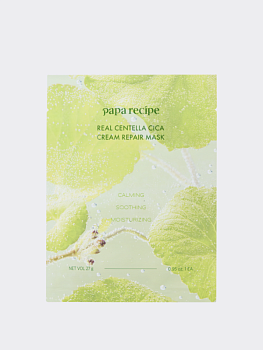 Восстанавливающая тканевая маска с экстрактом центеллы Papa Recipe Real Centella Cica Cream Repair Mask