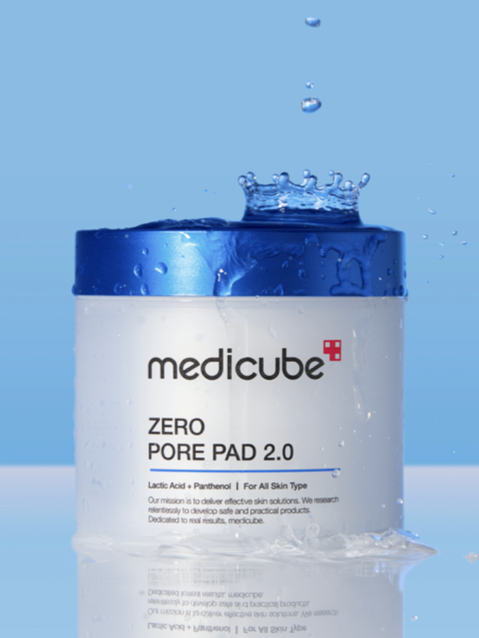 Тонер-пэды для сужения пор с кислотами и пантенолом Medicube Zero Pore Pad 2.0