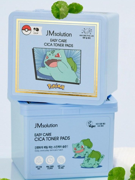 Успокаивающие тонер-пэды с экстрактом центеллы JMSolution Easy Care Cica Toner Pads