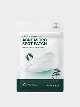Патчи против воспалений с экстрактом сосны и микроиглами Round Lab Pine Calming Cica Acne Micro Spot Patch