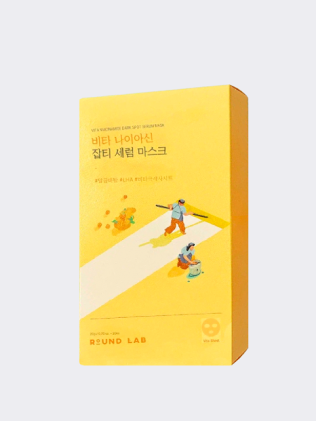 Набор тканевых масок с ниацинамидом Round Lab Vita Niacinamide Dark Spot Serum Mask Set