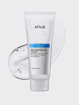 Деликатный гель для умывания с гиалуроновой кислотой ANUA 8 Hyaluronic Acid Moisturizing Gentle Gel Cleanser