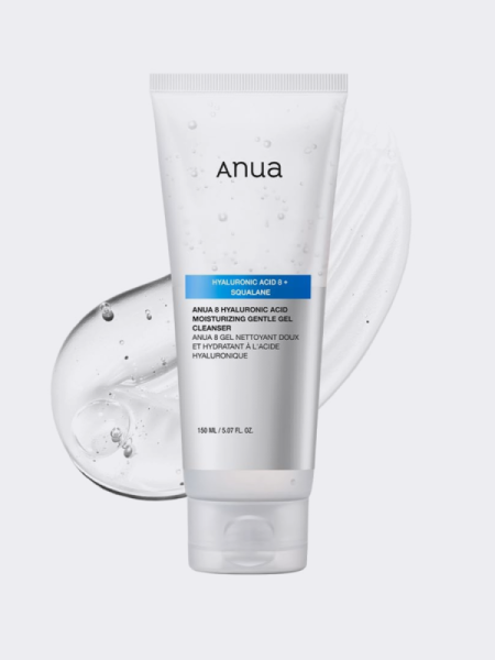 Деликатный гель для умывания с гиалуроновой кислотой ANUA 8 Hyaluronic Acid Moisturizing Gentle Gel Cleanser Деликатный гель для умывания с гиалуроновой кислотой ANUA 8 Hyaluronic Acid Moisturizing Gentle Gel Cleanser